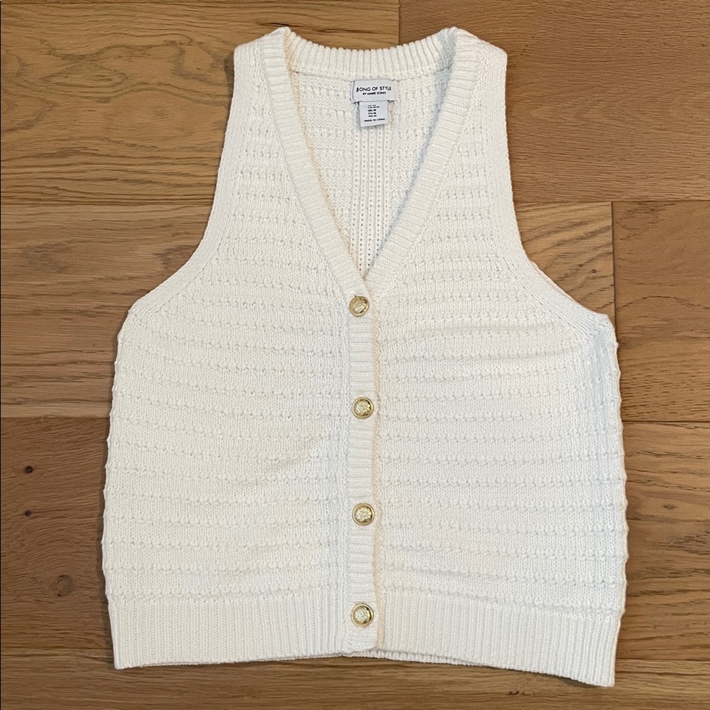 Song of Style by Aimee Song Sweater Vest, Size Medium